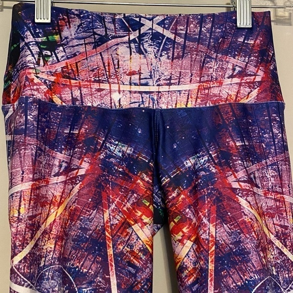 Sadhana Colorful Geometric Full Length Yoga Leggings, size Small/Medium - Picture 5 of 12